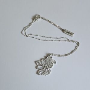Lavishy Silver Goldfish Pendant Necklace